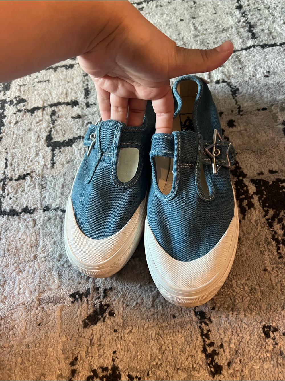 Vans denim star shoes
